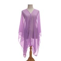 Women's Beach Simple Style Solid Color Satin Shawl sku image 7