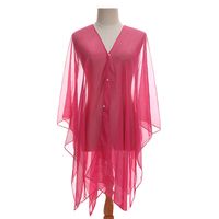 Women's Beach Simple Style Solid Color Satin Shawl sku image 9
