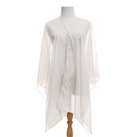 Women's Beach Simple Style Solid Color Satin Shawl sku image 11