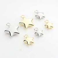 10 Pcs/package Simple Style Star Alloy Plating Beads Jewelry Accessories main image 5
