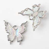 10 Pcs/package Ig Style Sweet Butterfly Alloy Resin Plating Inlay Jewelry Accessories sku image 2