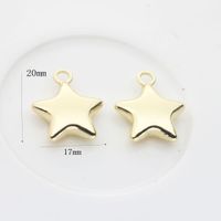 10 Pcs/package Simple Style Star Alloy Plating Beads Jewelry Accessories sku image 5