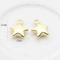 10 Pcs/package Simple Style Star Alloy Plating Beads Jewelry Accessories sku image 4