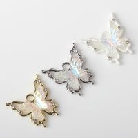 10 Pcs/package Ig Style Sweet Butterfly Alloy Resin Plating Inlay Jewelry Accessories main image 4