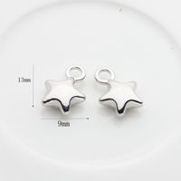 10 Pcs/package Simple Style Star Alloy Plating Beads Jewelry Accessories sku image 1