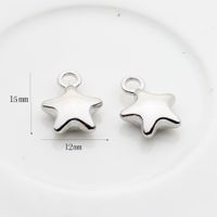 10 Pcs/package Simple Style Star Alloy Plating Beads Jewelry Accessories sku image 3