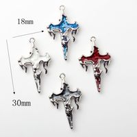10 Pcs/package Simple Style Cross Alloy Enamel Plating Jewelry Accessories main image 2