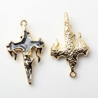 10 Pcs/package Simple Style Cross Alloy Enamel Plating Jewelry Accessories sku image 7