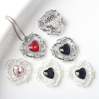 10 Pcs/package Ig Style Sweet Heart Shape Alloy Enamel Inlay Jewelry Accessories main image 1