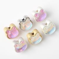 20 Pcs/package Cute Bear Alloy Plating Inlay Beads Jewelry Accessories main image 5