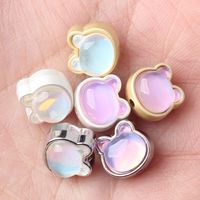 20 Pcs/package Cute Bear Alloy Plating Inlay Beads Jewelry Accessories main image 4