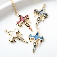 10 Pcs/package Simple Style Cross Alloy Enamel Plating Jewelry Accessories main image 4