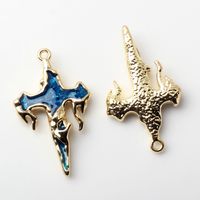 10 Pcs/package Simple Style Cross Alloy Enamel Plating Jewelry Accessories sku image 5