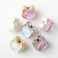 20 Pcs/package Cute Bear Alloy Plating Inlay Beads Jewelry Accessories main image 3