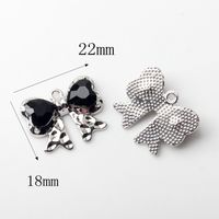 10 Pcs/package Sweet Simple Style Paw Print Heart Shape Bow Knot Alloy Enamel Plating Inlay Beads Jewelry Accessories main image 4