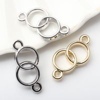 10 Pcs/package Simple Style Circle Zinc Alloy Plating Jewelry Accessories main image 4