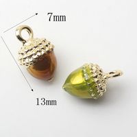 10 Pcs/package Ig Style Cute Pine Cones Mushroom Alloy Enamel Jewelry Accessories main image 3
