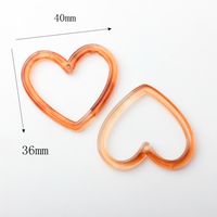 10 PCS/Package Resin Circle Heart Shape Shell Pendant sku image 3