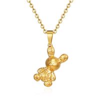 Cute Animal Stainless Steel Plating Pendant Necklace main image 3