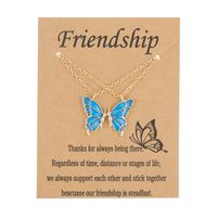 Simple Style Butterfly Alloy Plating Women's Necklace sku image 3