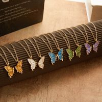 Simple Style Butterfly Alloy Plating Women's Necklace main image 1