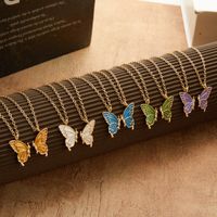 Simple Style Butterfly Alloy Plating Women's Necklace main image 6