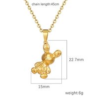 Cute Animal Stainless Steel Plating Pendant Necklace main image 2