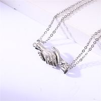 Simple Style Hand Alloy Plating Unisex Pendant Necklace sku image 1
