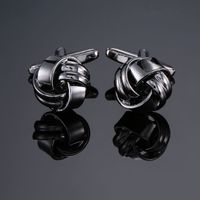 Simple Style Solid Color Copper Plating Unisex Cufflinks 1 Pair sku image 14
