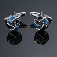 Simple Style Solid Color Copper Plating Unisex Cufflinks 1 Pair sku image 9