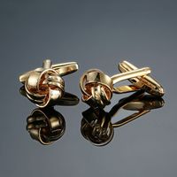 Simple Style Solid Color Copper Plating Unisex Cufflinks 1 Pair sku image 17