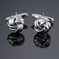 Simple Style Solid Color Copper Plating Unisex Cufflinks 1 Pair sku image 3