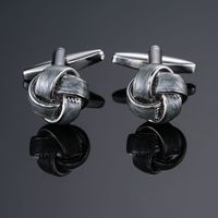 Simple Style Solid Color Copper Plating Unisex Cufflinks 1 Pair sku image 11