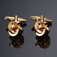 Simple Style Solid Color Copper Plating Unisex Cufflinks 1 Pair sku image 15