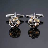 Simple Style Solid Color Copper Plating Unisex Cufflinks 1 Pair main image 5