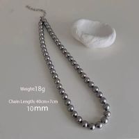 Simple Style Pearl Arylic Beaded Women's Necklace sku image 4