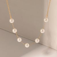 Ig Style Pearl Stainless Steel 18k Gold Plated Necklace main image 1