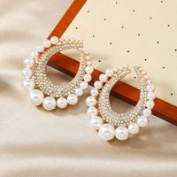 1 Pair Elegant Glam Geometric Alloy Rhinestones Ear Studs main image 9