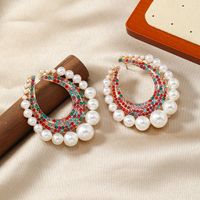 1 Pair Elegant Glam Geometric Alloy Rhinestones Ear Studs main image 8