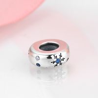 Sweet Simple Style Heart Shape Rose Snake Sterling Silver Epoxy Inlay Zircon Jewelry Accessories main image 4