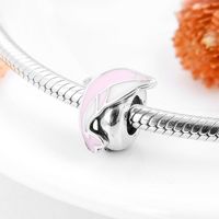Sweet Simple Style Heart Shape Rose Snake Sterling Silver Epoxy Inlay Zircon Jewelry Accessories sku image 21