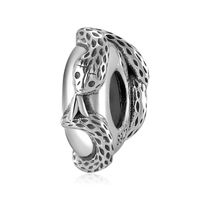 Sweet Simple Style Heart Shape Rose Snake Sterling Silver Epoxy Inlay Zircon Jewelry Accessories sku image 22