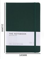 1 Piece Solid Color Class Learning Imitation Leather Wood-free Paper Preppy Style Notebook sku image 3