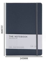 1 Piece Solid Color Class Learning Imitation Leather Wood-free Paper Preppy Style Notebook sku image 4
