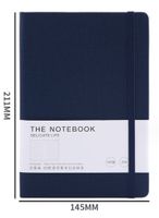 1 Piece Solid Color Class Learning Imitation Leather Wood-free Paper Preppy Style Notebook sku image 5