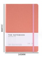 1 Piece Solid Color Class Learning Imitation Leather Wood-free Paper Preppy Style Notebook sku image 6