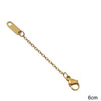 1 Piece Stainless Steel Solid Color Extension Chain Simple Style sku image 4