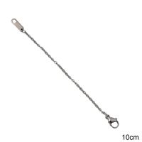 1 Piece Stainless Steel Solid Color Extension Chain Simple Style sku image 2
