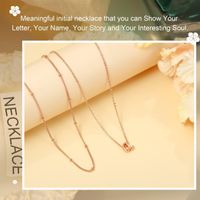 Simple Style Letter Copper Plating 14k Gold Plated Double Layer Necklaces main image 6