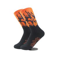 Unisex Hip-hop Flame Cotton Ankle Socks A Pair sku image 7